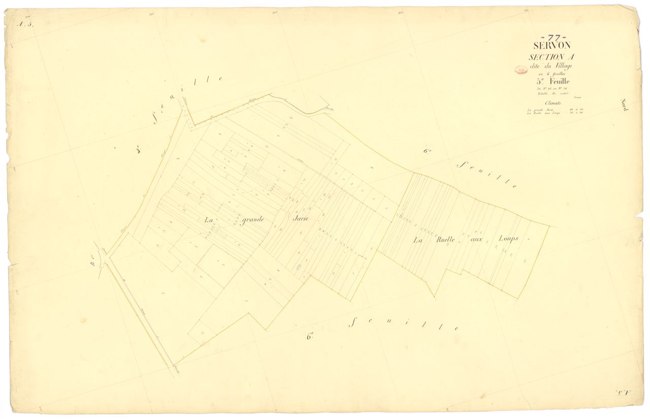 Section A dite du Village, en 6 feuilles, 5eme feuille