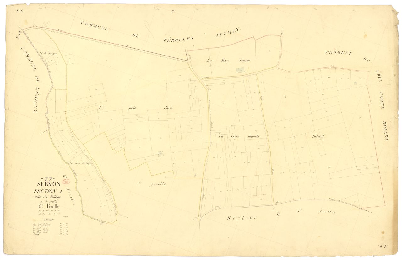 Section A dite du Village, en 6 feuilles, 6eme feuille