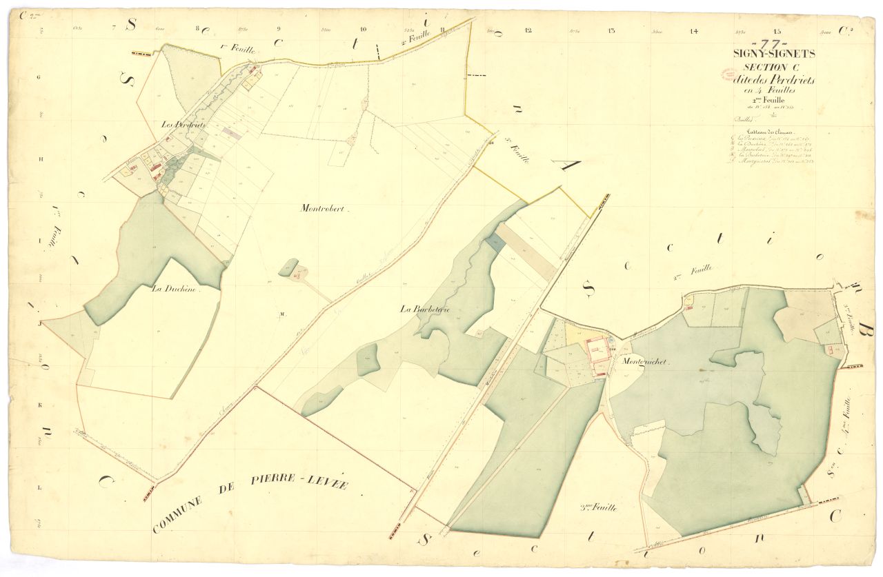 Section C dite de Perdriets, en 4 feuilles, 2eme feuille