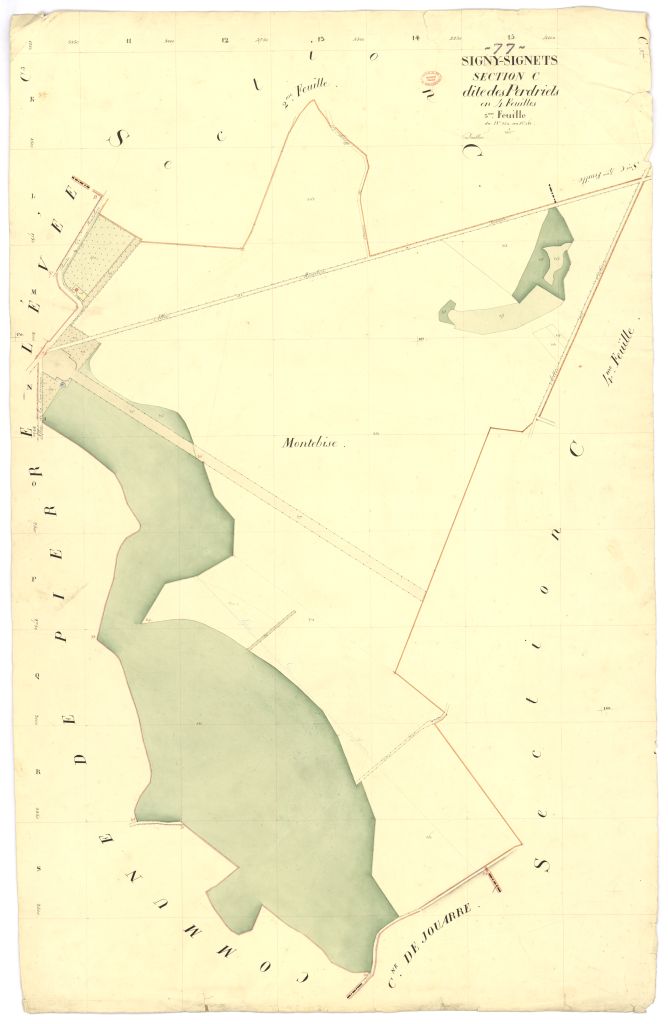 Section C dite de Perdriets, en 4 feuilles, 3eme feuille