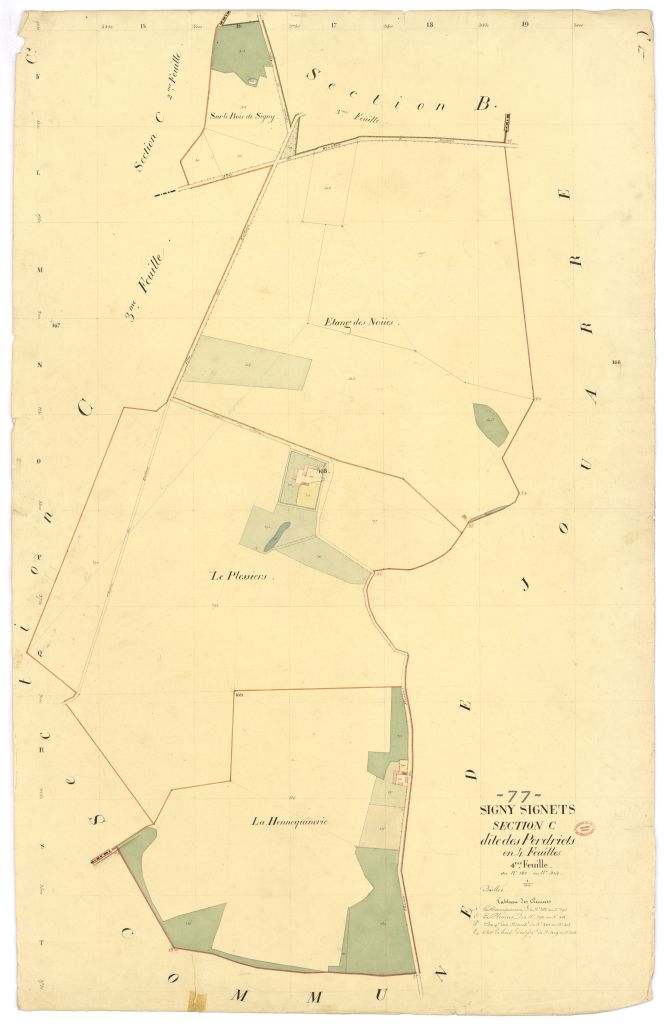 Section C dite de Perdriets, en 4 feuilles, 4eme feuille