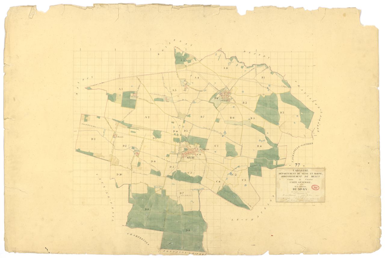 Tableau d'assemblage, 4 sections
