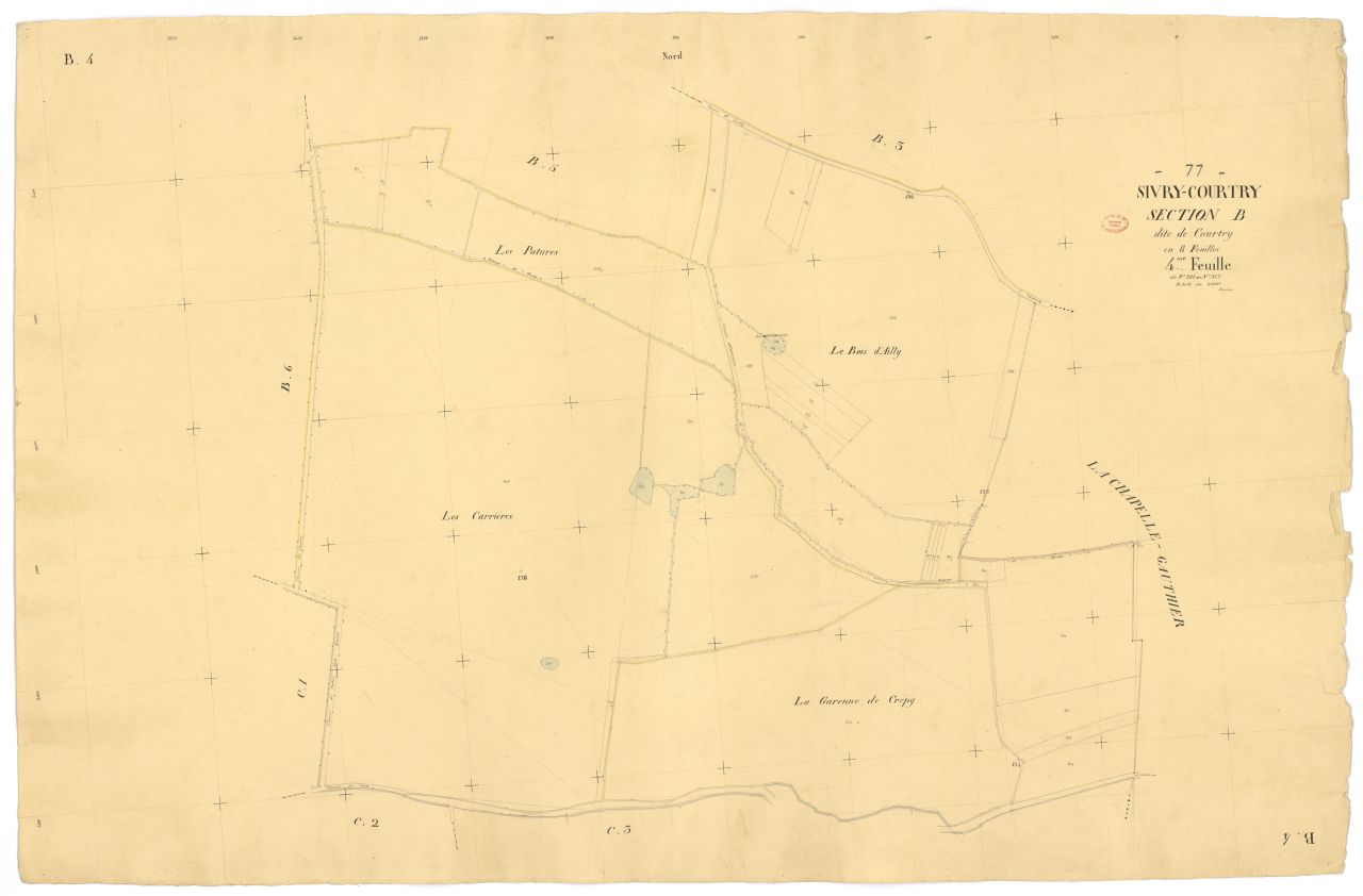 Section B dite de Courtry, en 8 feuilles, 4eme feuille