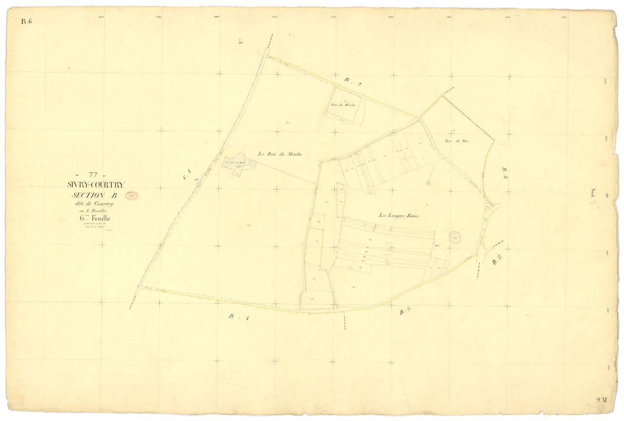 Section B dite de Courtry, en 8 feuilles, 6eme feuille