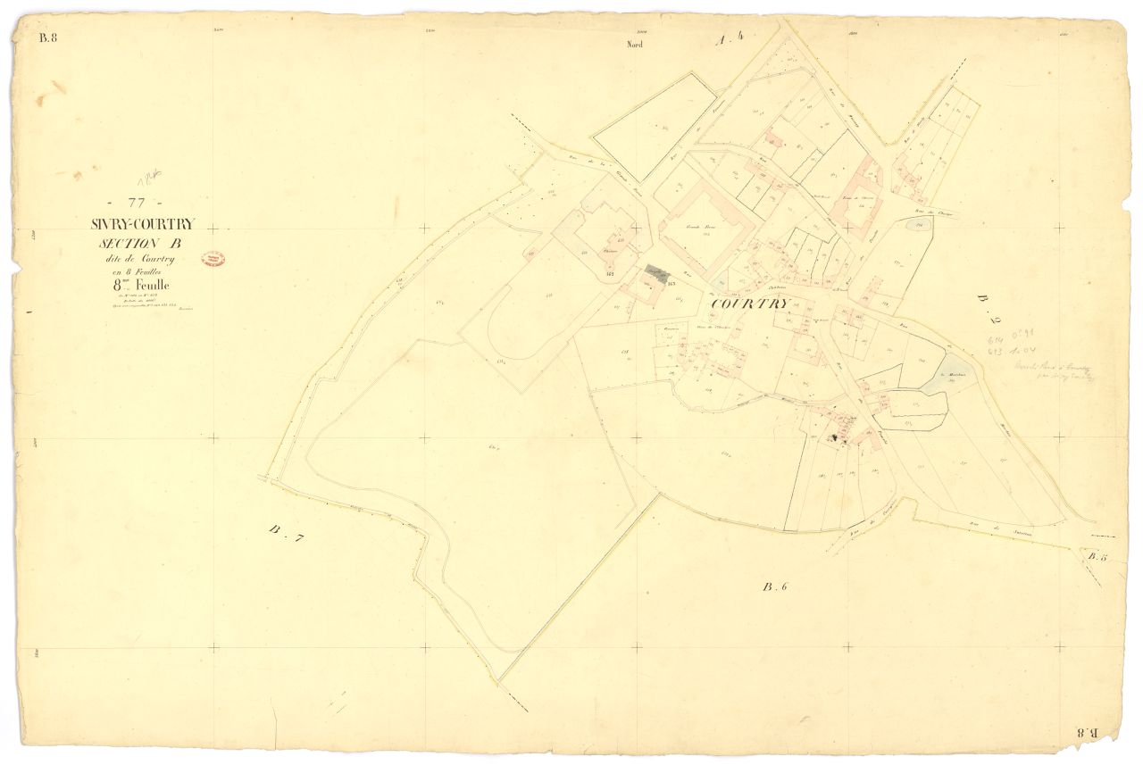 Section B dite de Courtry, en 8 feuilles, 8eme feuille