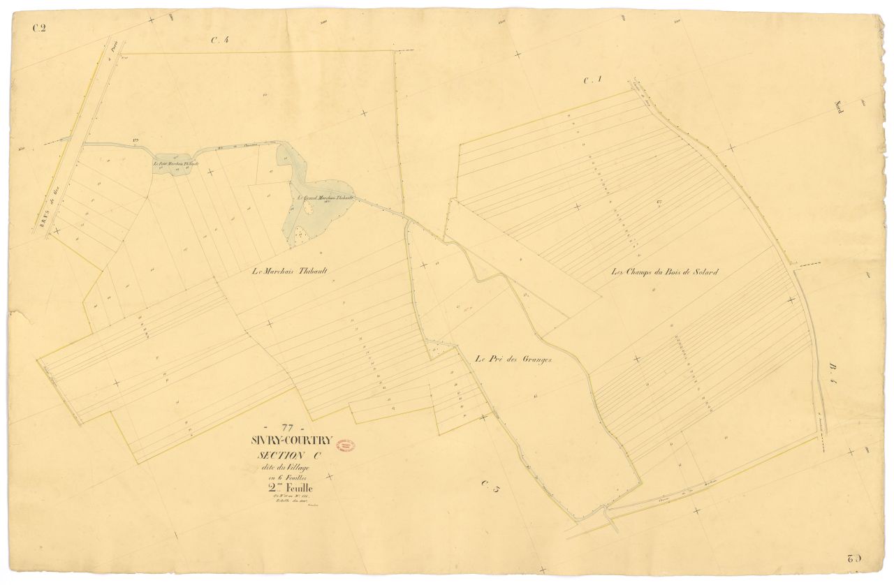 Section C dite du Village, en 6 feuilles, 2eme feuille