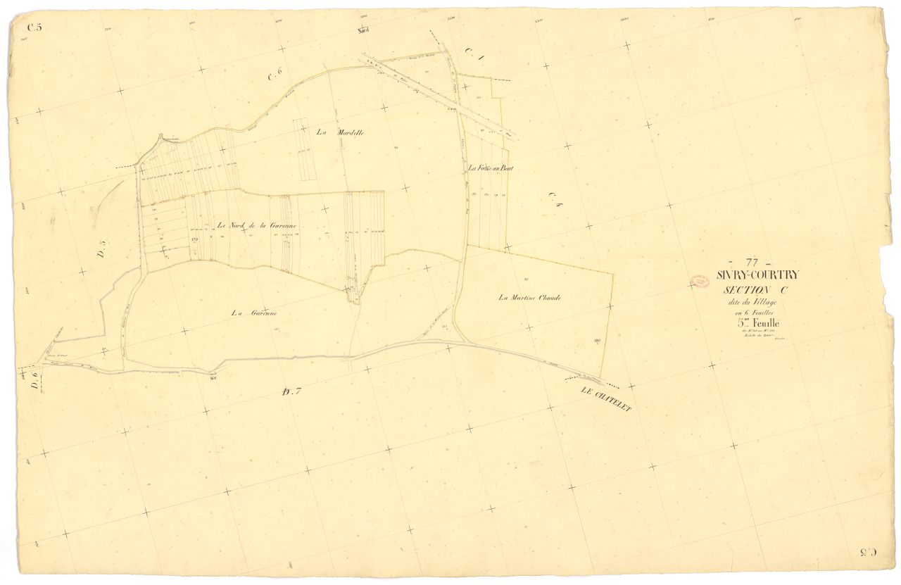 Section C dite du Village, en 6 feuilles, 5eme feuille