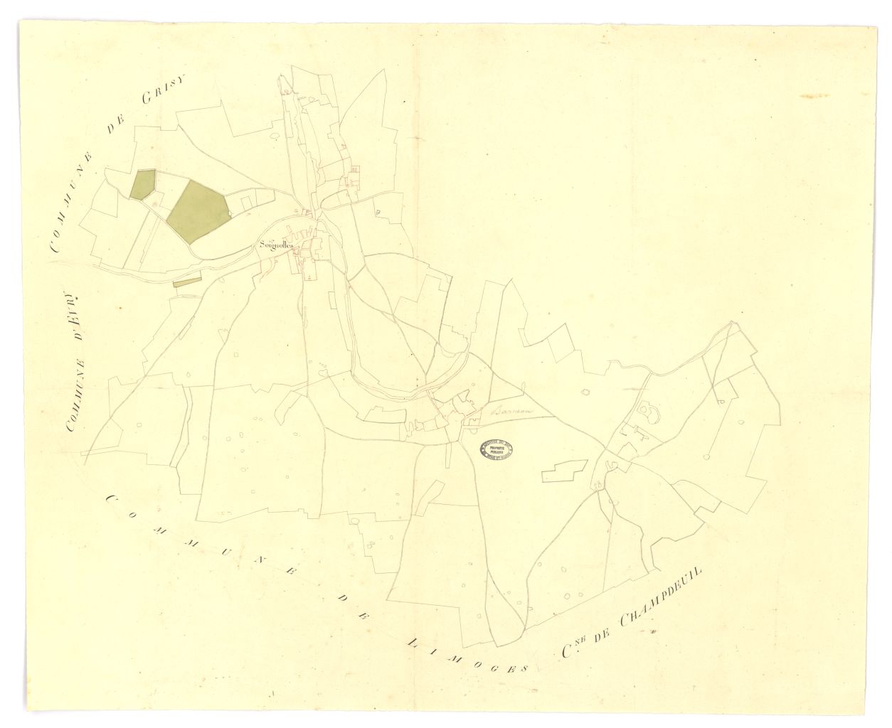 Plan des limites de la commune