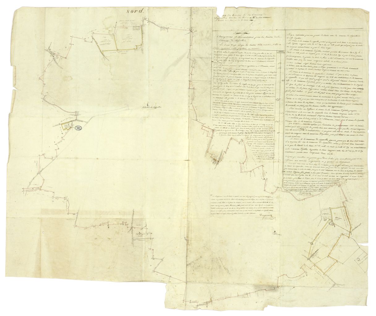 Plan des limites de la commune