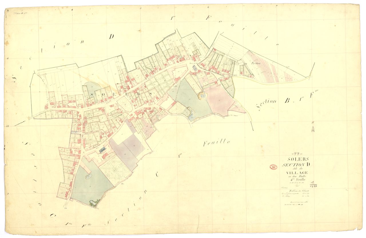 Section D dite du Village, en 2 feuilles, 2eme feuille