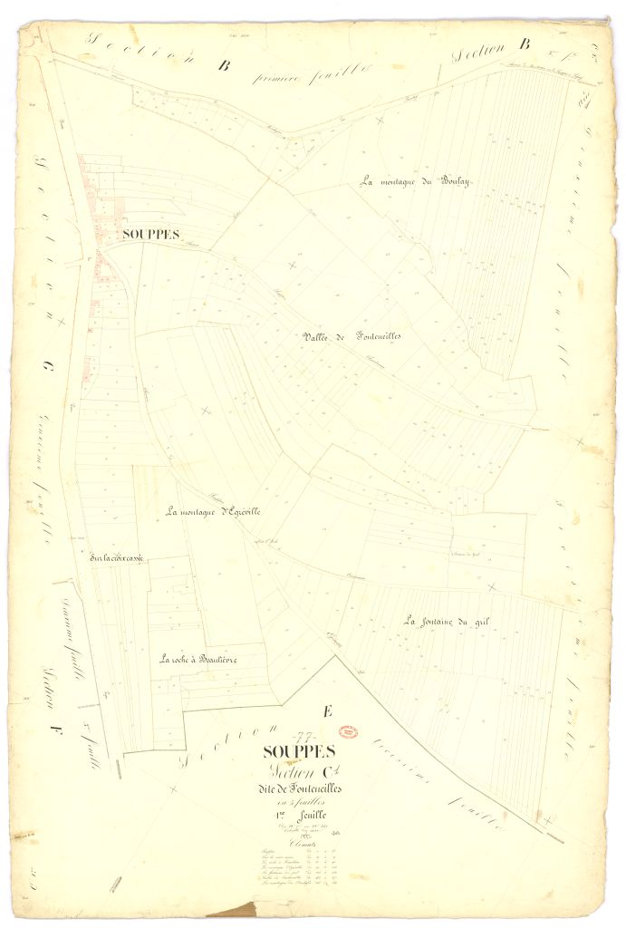 Section C dite de Fonteneilles, en 5 feuilles, 1ere feuille