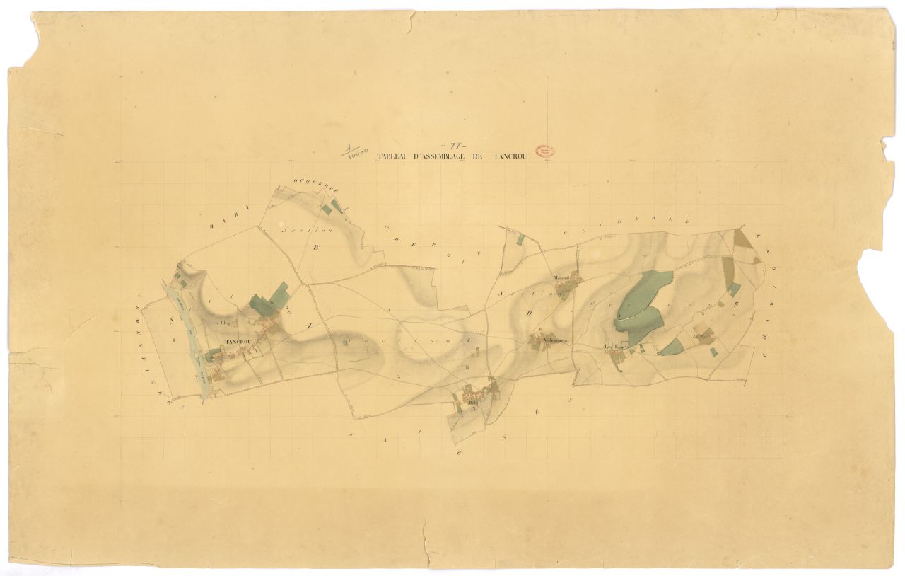 Tableau d'assemblage, 5 sections