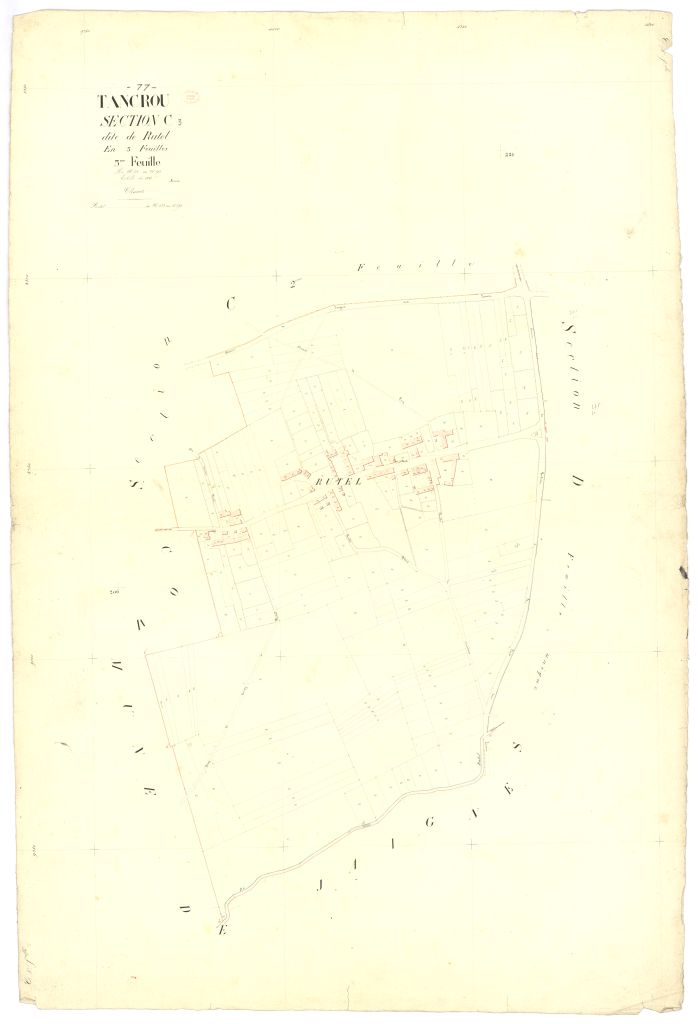 Section C dite de Rutel, en 3 feuilles, 3eme feuille
