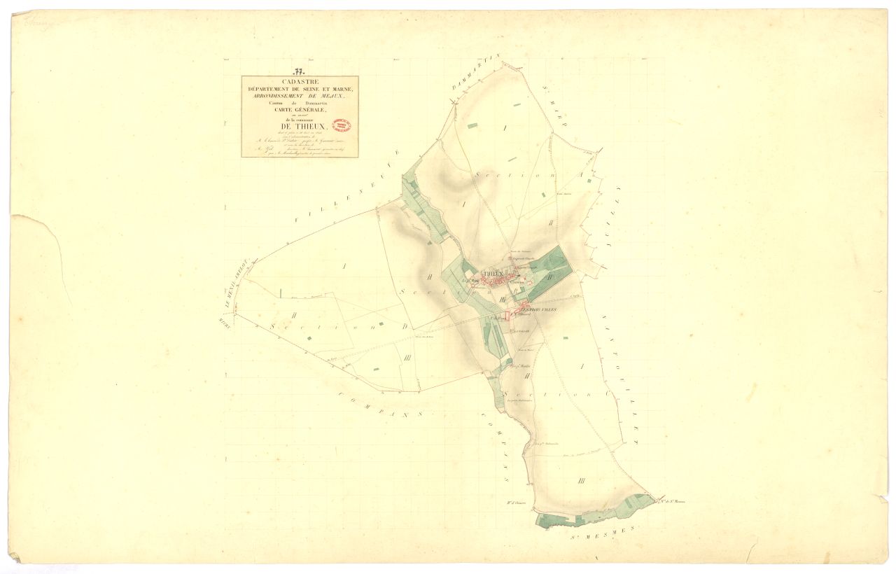 Tableau d'assemblage, 4 sections