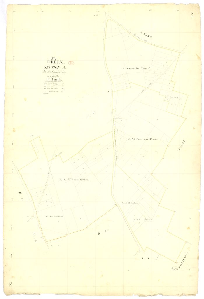 Section A dite de Feucherets, en 2 feuilles, 2eme feuille