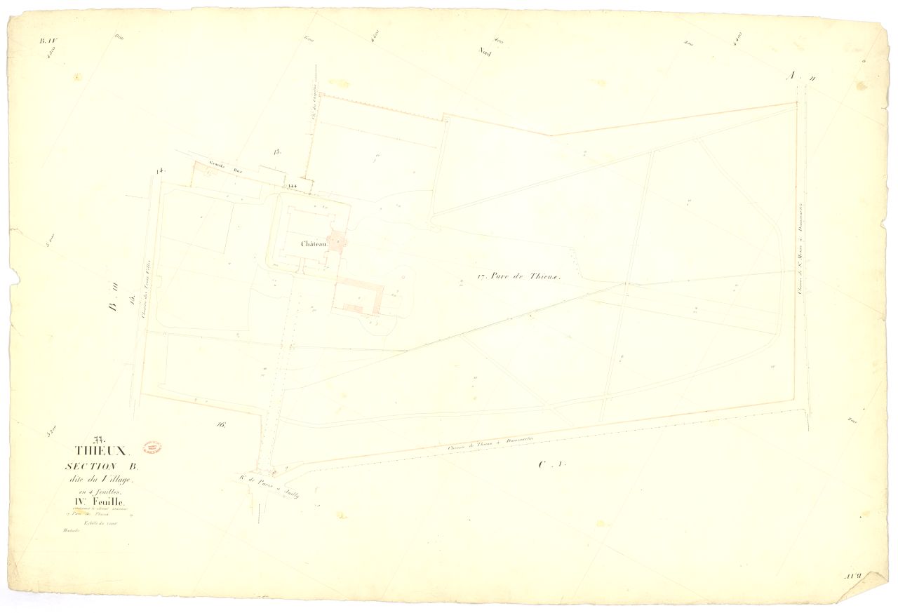 Section B dite du Village, en 4 feuilles, 4eme feuille