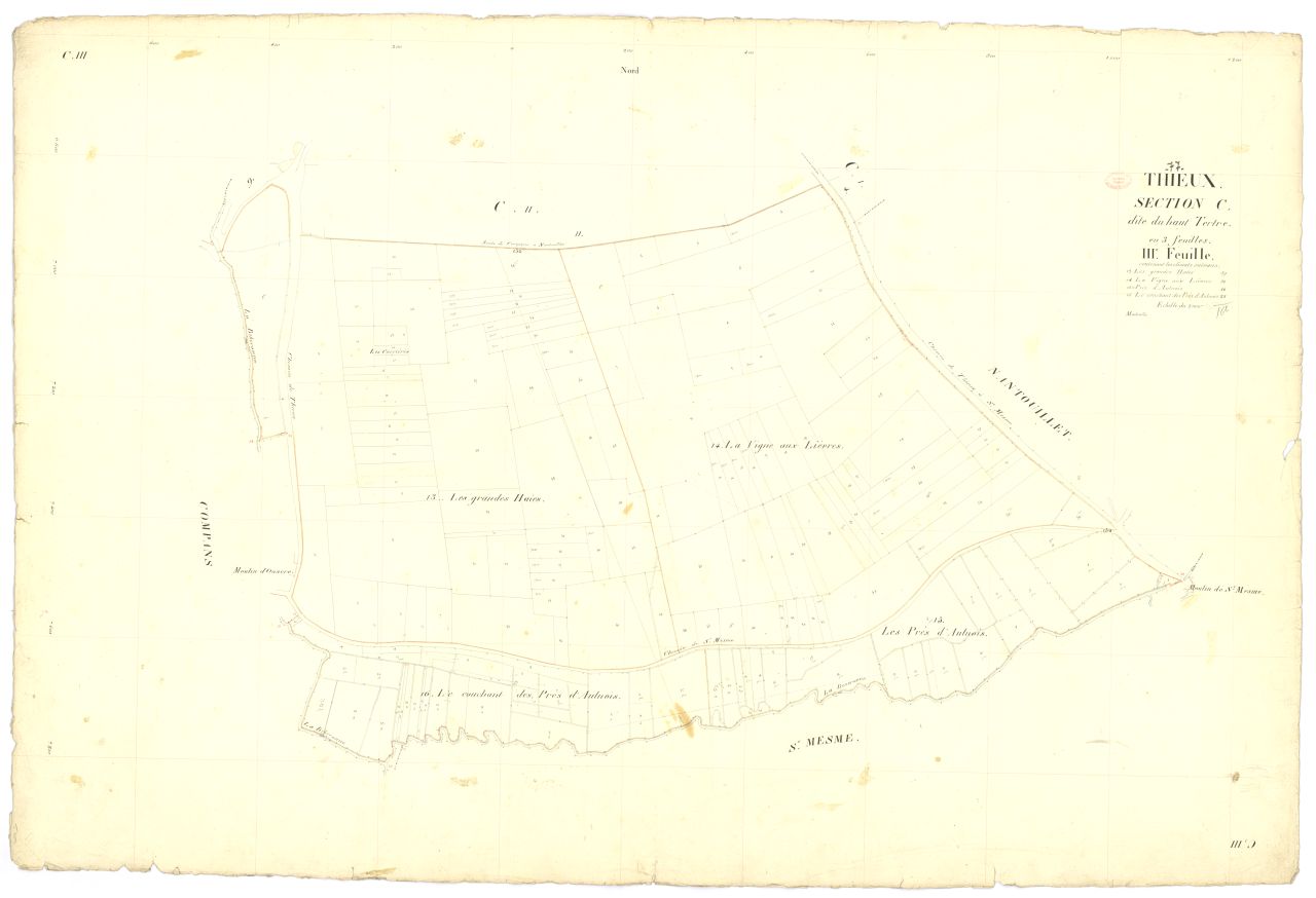 Section C dite du Haut-Tertre, en 3 feuilles, 3eme feuille