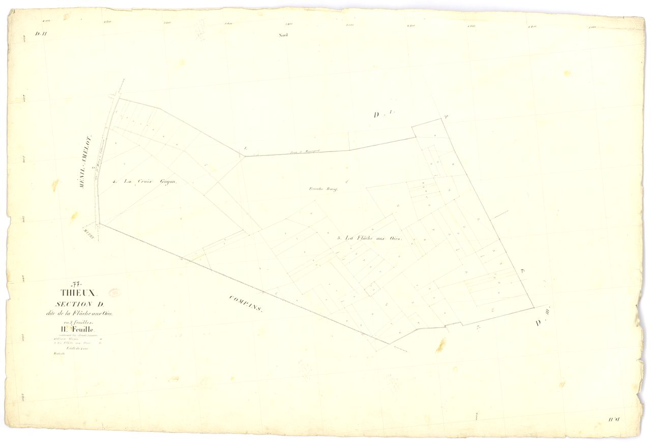 Section D dite de Flache-aux-Oies, en 3 feuilles, 2eme feuille