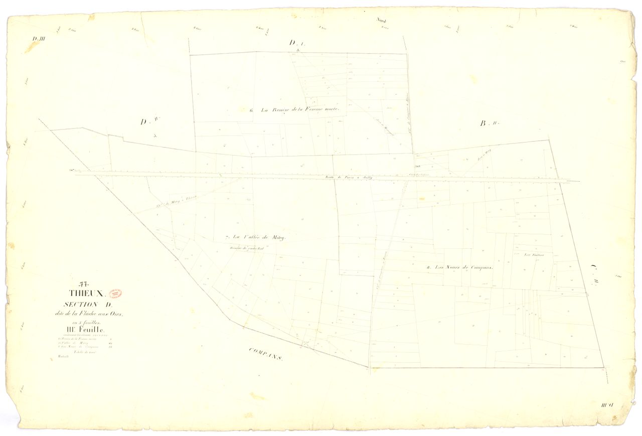 Section D dite de Flache-aux-Oies, en 3 feuilles, 3eme feuille