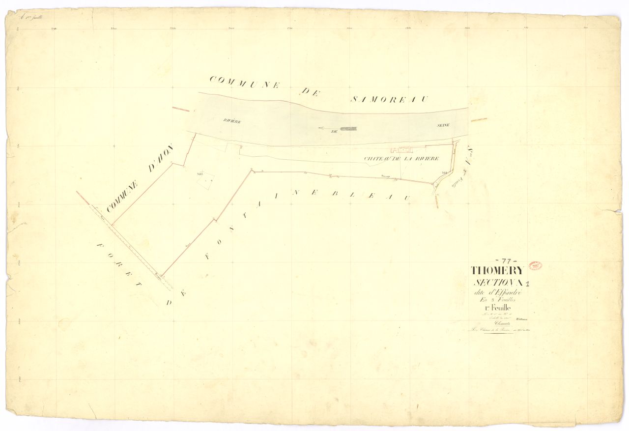 Section A dite de l'Effondr�, en 3 feuilles, 1ere feuille