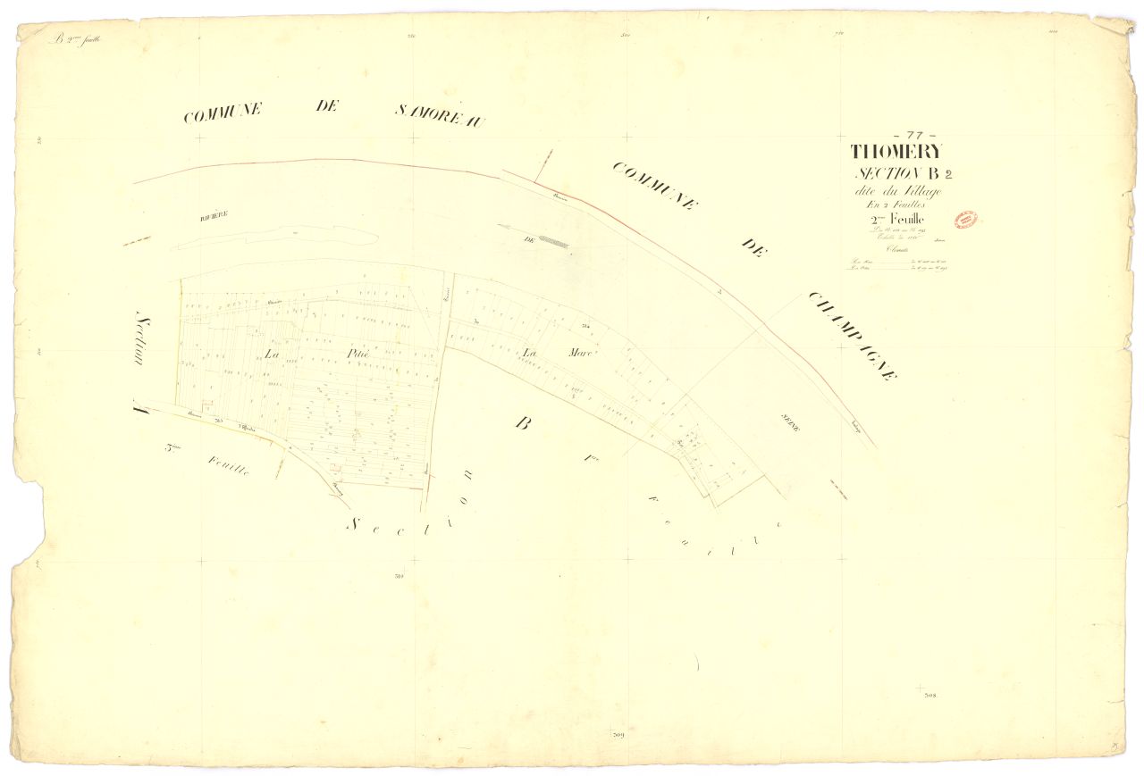 Section B dite du Village, en 2 feuilles, 2eme feuille