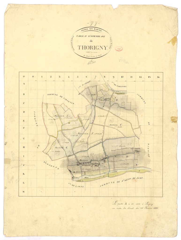 Tableau d'assemblage, 7 sections