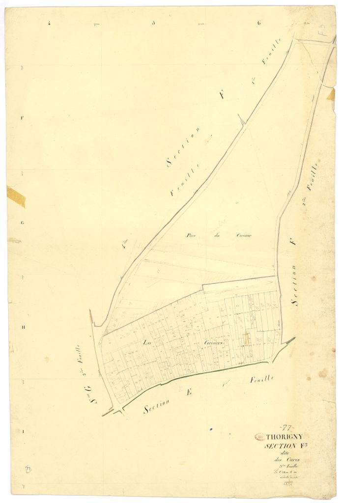 Section F dite des Cures, en 4 feuilles, 3eme feuille