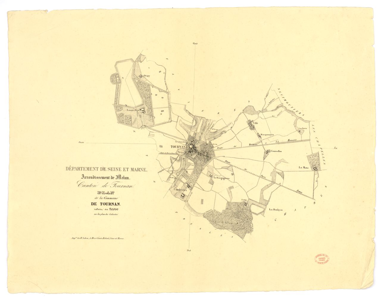Plan de la commune (exemplaire 1)