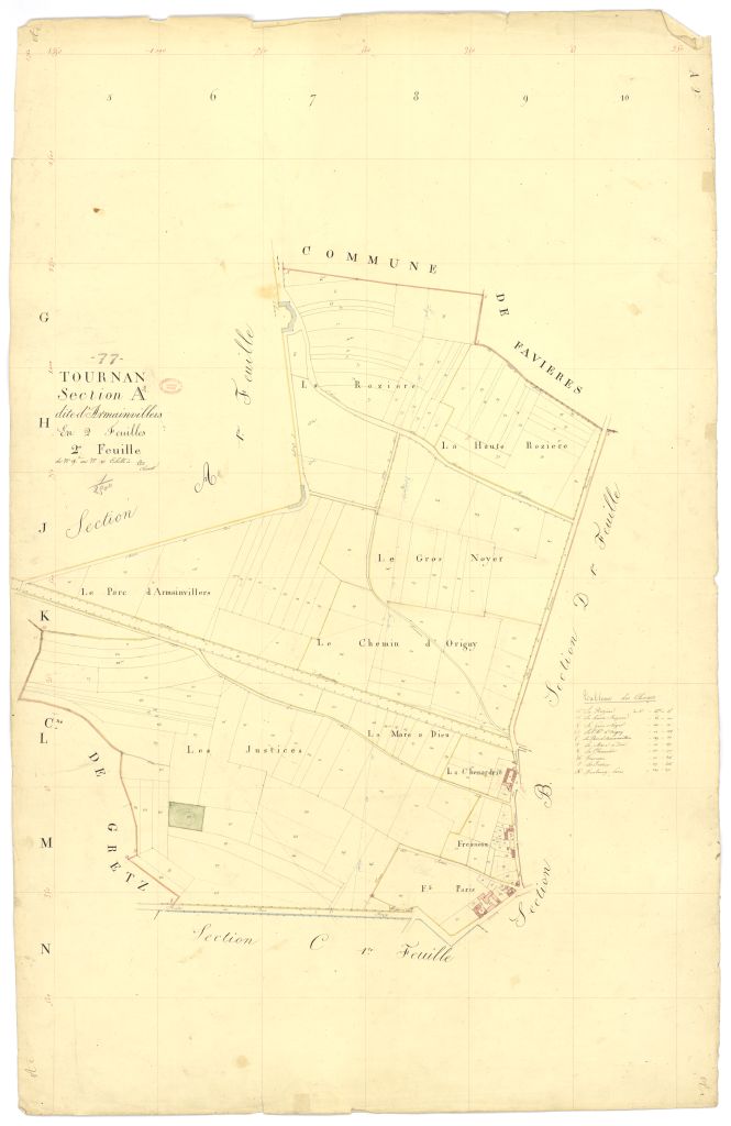 Section A dite d'Armainvilliers, en 2 feuilles, 2eme feuille
