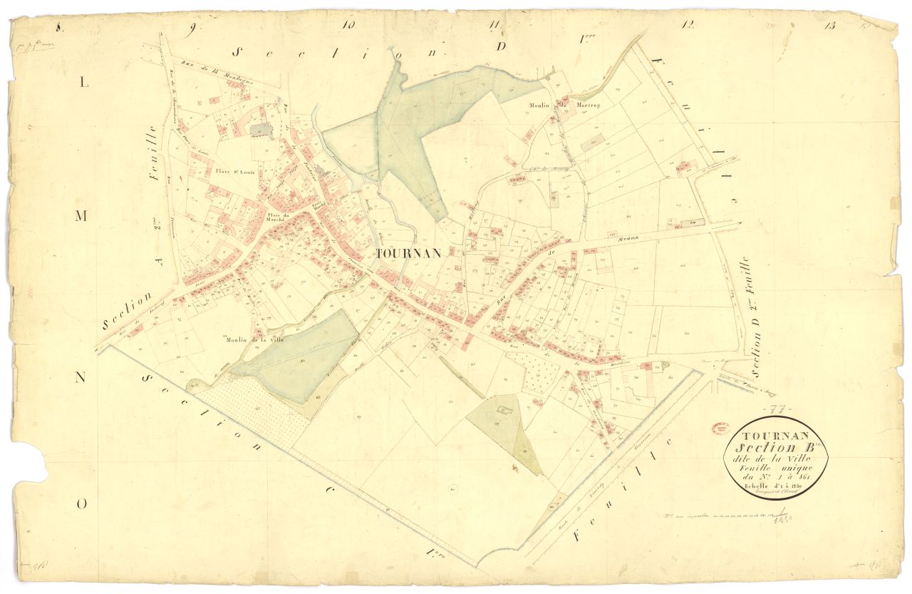 Section B dite de la Ville, feuille unique