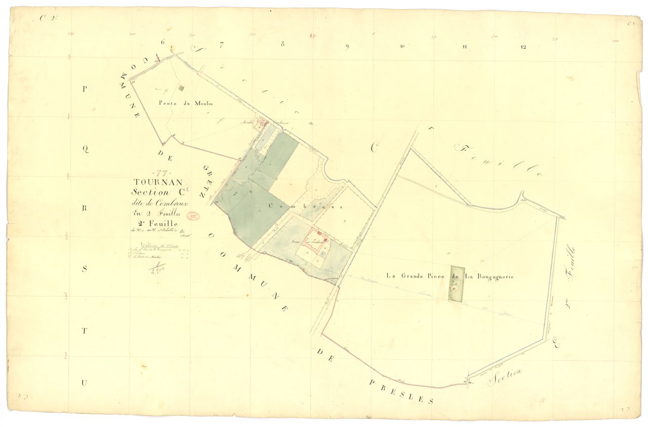 Section C dite de Combreux, en 2 feuilles, 2eme feuille
