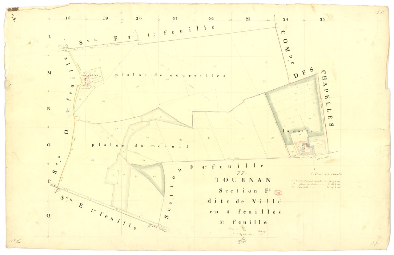 Section F dite de Ville, en 4 feuilles, 3eme feuille