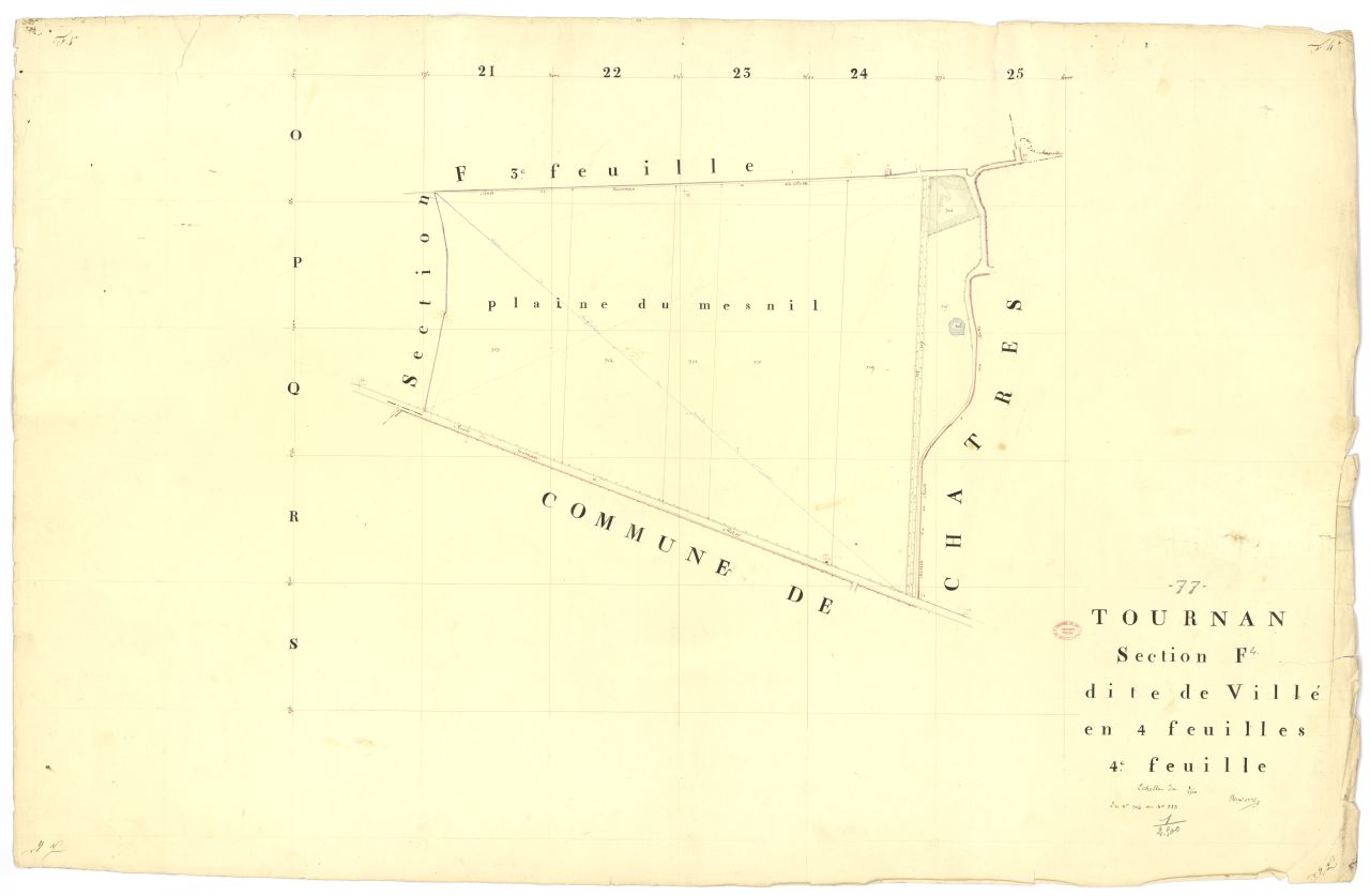 Section F dite de Ville, en 4 feuilles, 4eme feuille