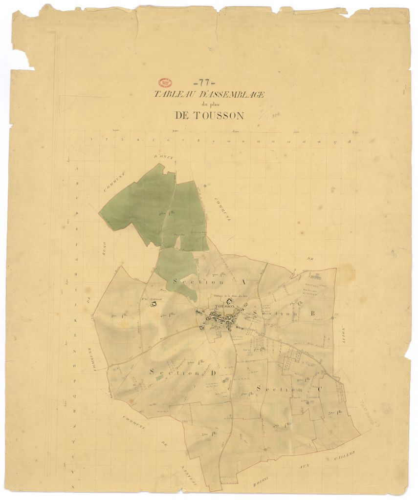 Tableau d'assemblage, 4 sections