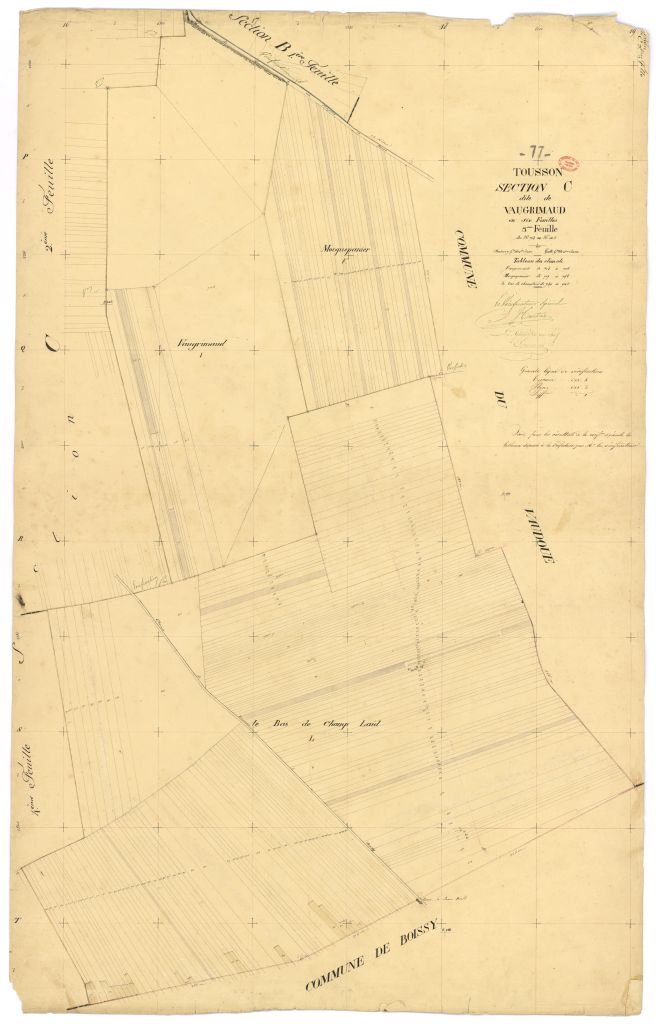 Section C dite de Vaugrimaud, en 6 feuilles, 3eme feuille