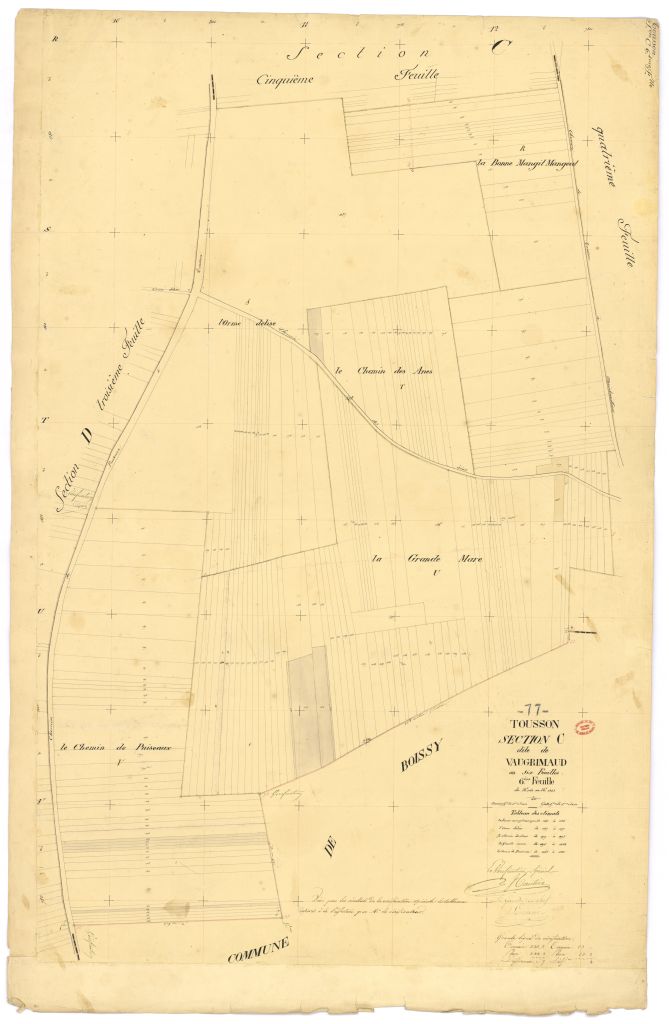 Section C dite de Vaugrimaud, en 6 feuilles, 6eme feuille
