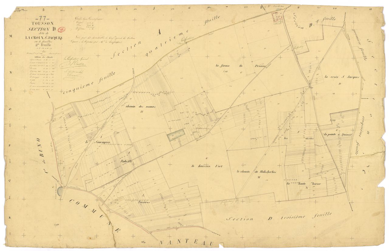 Section D dite de la Croix-Saint-Jacques, en 3 feuilles, 2eme feuille