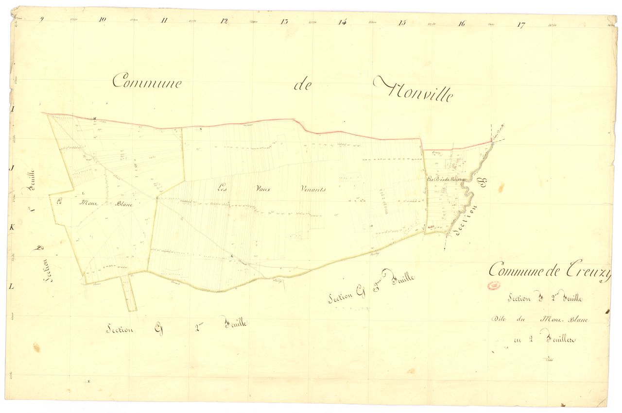 Section F dite du Mont-Blanc, en 2 feuilles, 2eme feuille