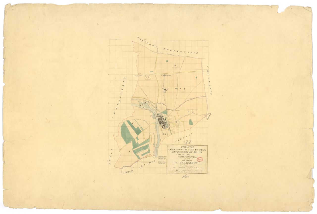 Tableau d'assemblage, 3 sections