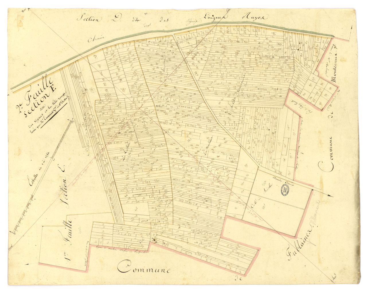 minute, section E, 2eme feuille