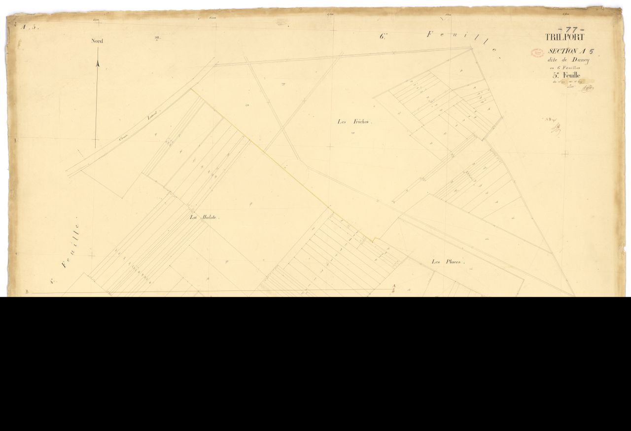 Section A dite de Dancy, en 6 feuilles, 5eme feuille