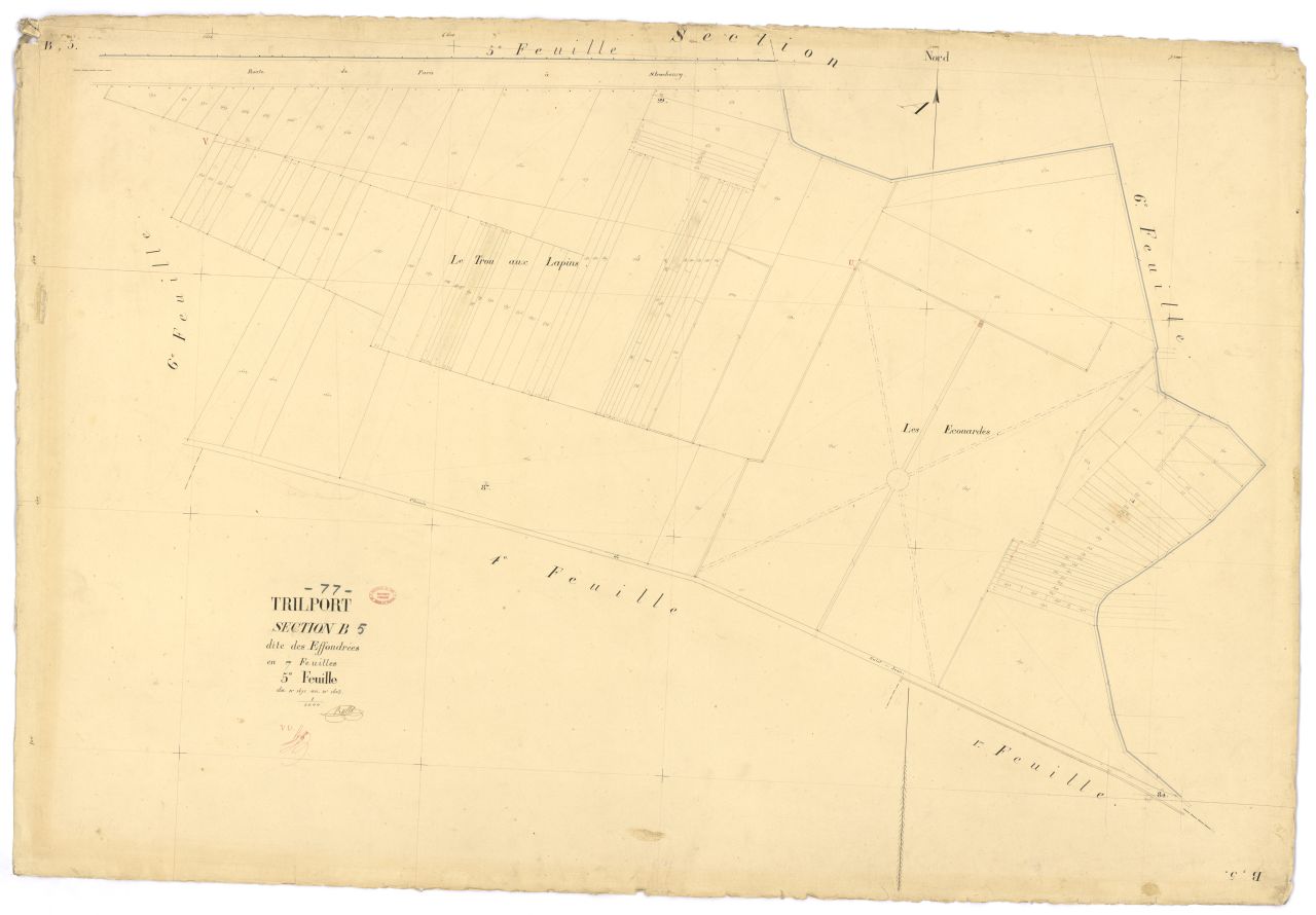 Section B dite des Effondrees, en 7 feuilles, 5eme feuille