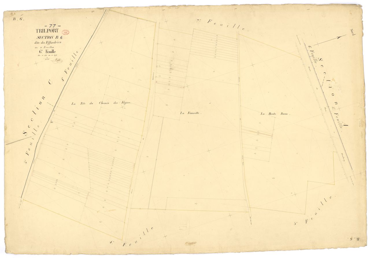 Section B dite des Effondrees, en 7 feuilles, 6eme feuille