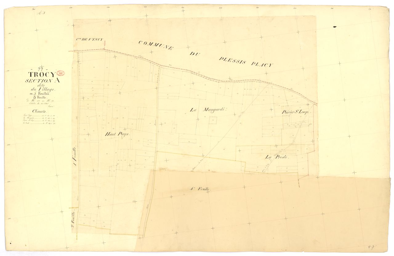 Section A dite du Village, en 5 feuilles, 3eme feuille