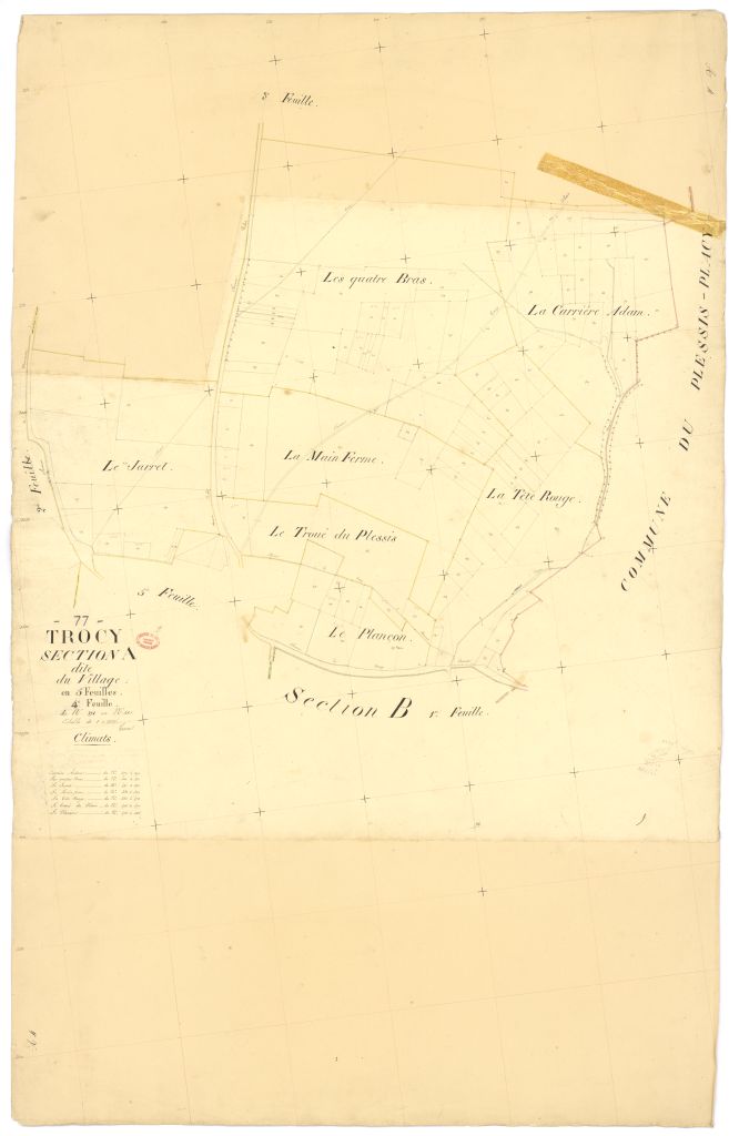 Section A dite du Village, en 5 feuilles, 4eme feuille
