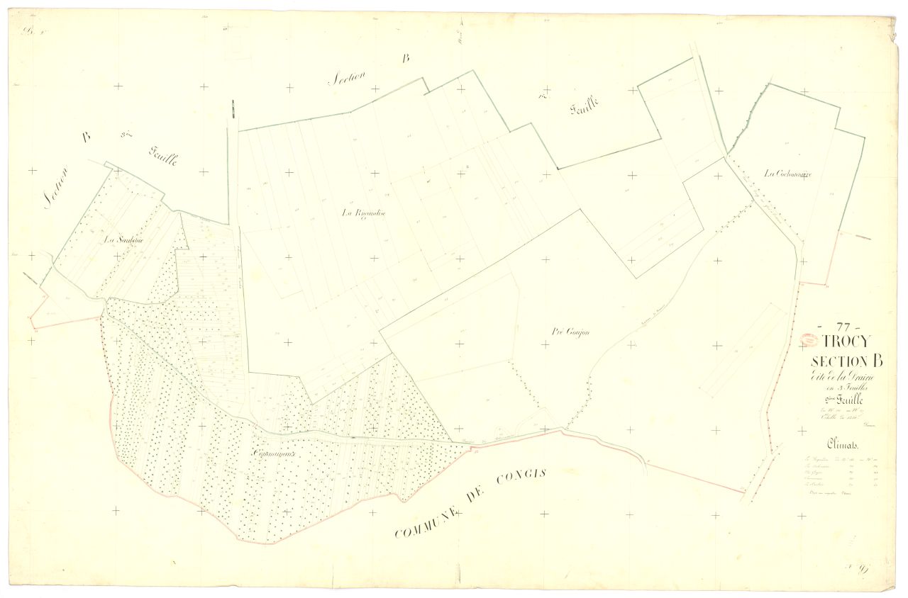 Section B dite de la Prairie, en 3 feuilles, 2eme feuille