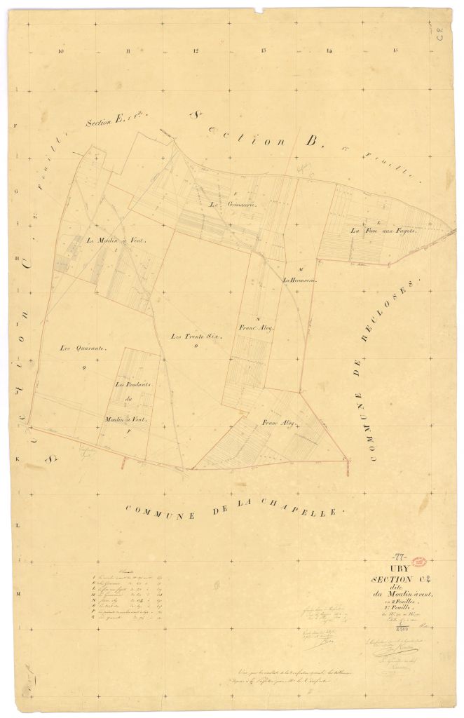 Section C dite du Moulin-�-Vent, en 2 feuilles, 2eme feuille