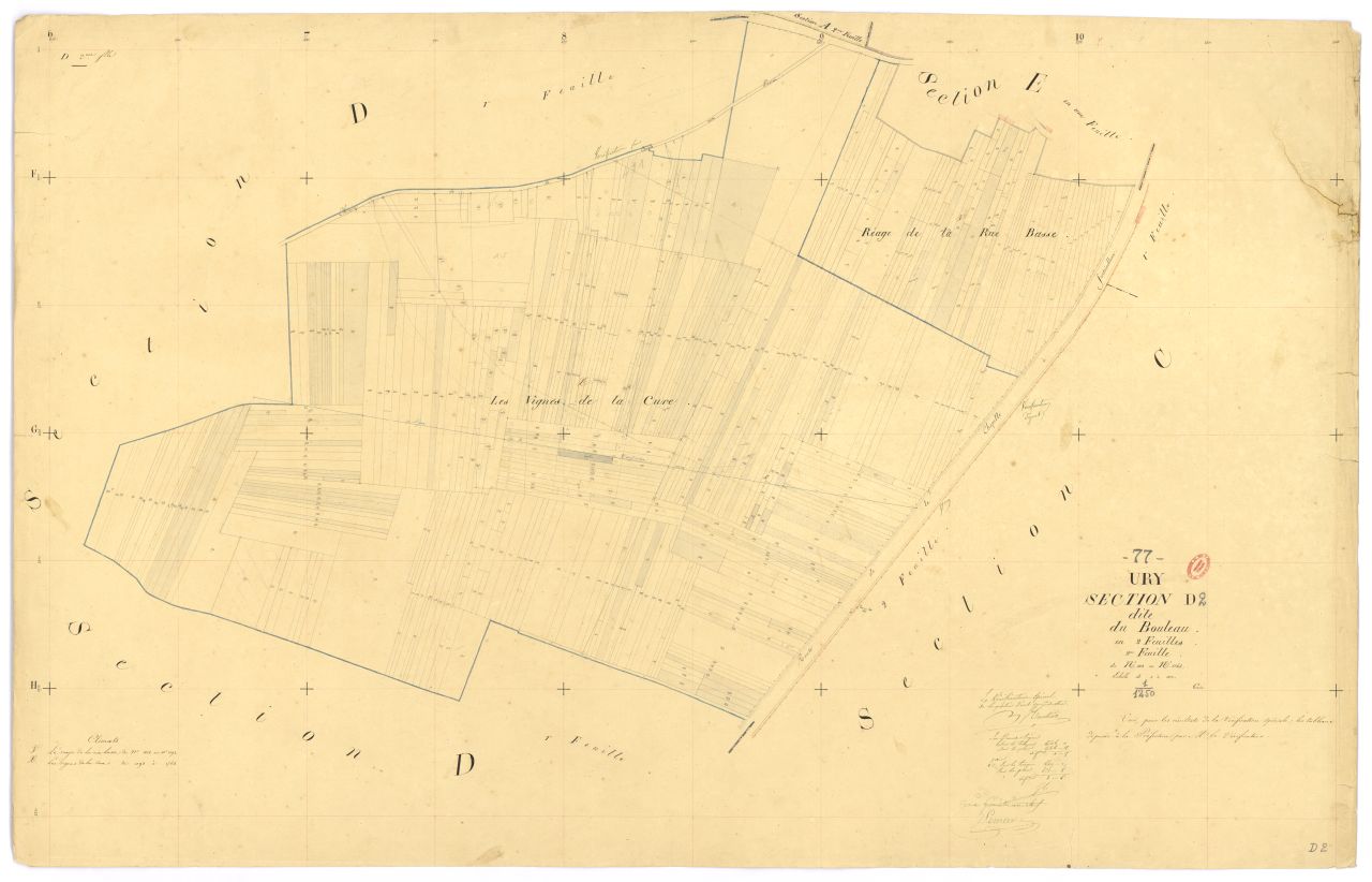 Section D dite du Bouleau, en 2 feuilles, 2eme feuille