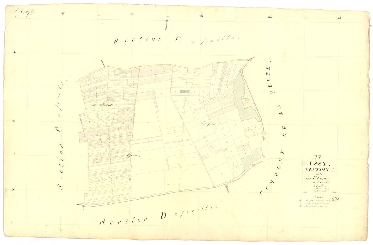 Section C dite de Voliards, en 4 feuilles, 3eme feuille