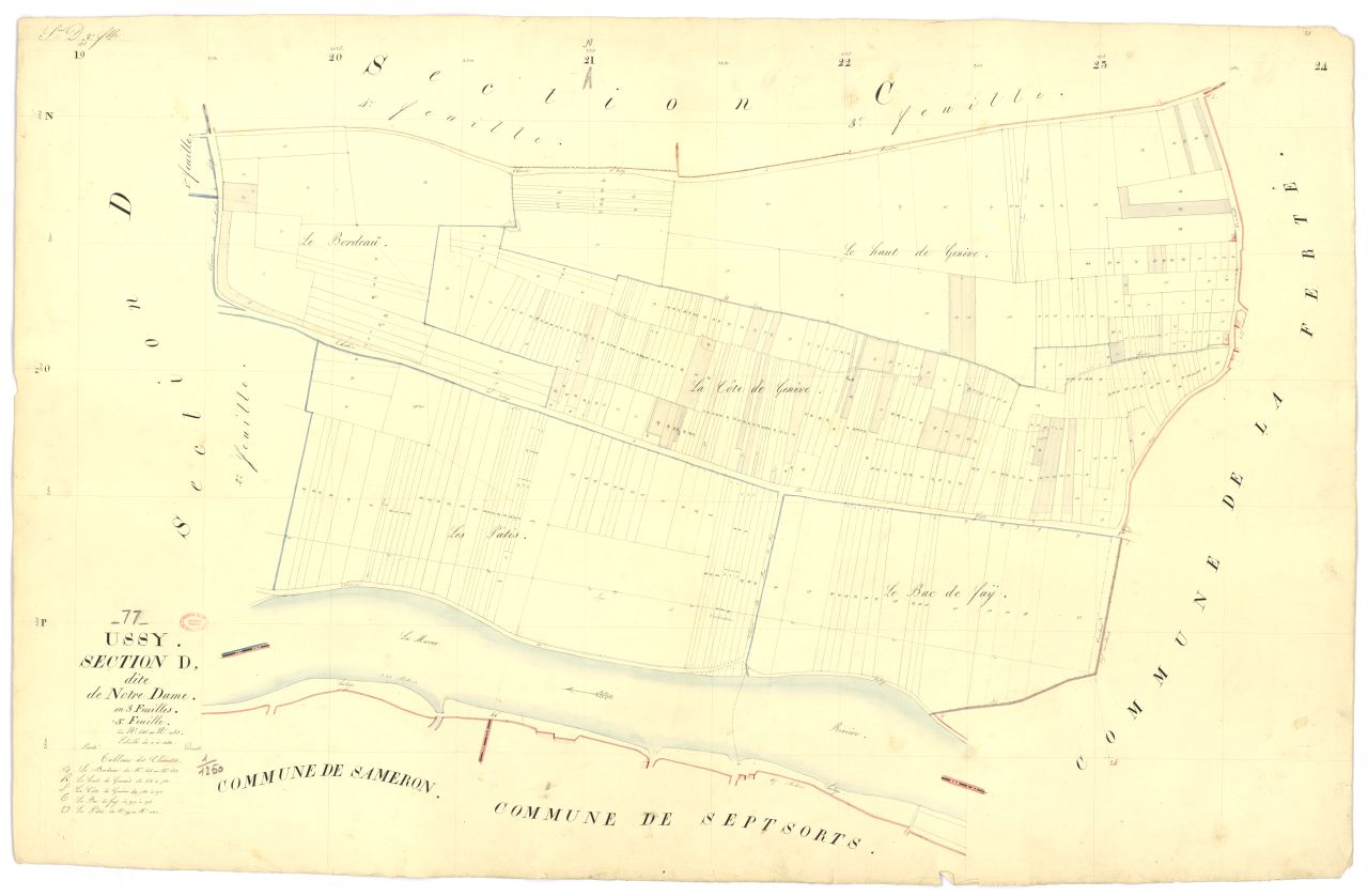 Section D dite de Notre-Dame, en 3 feuilles, 3eme feuille